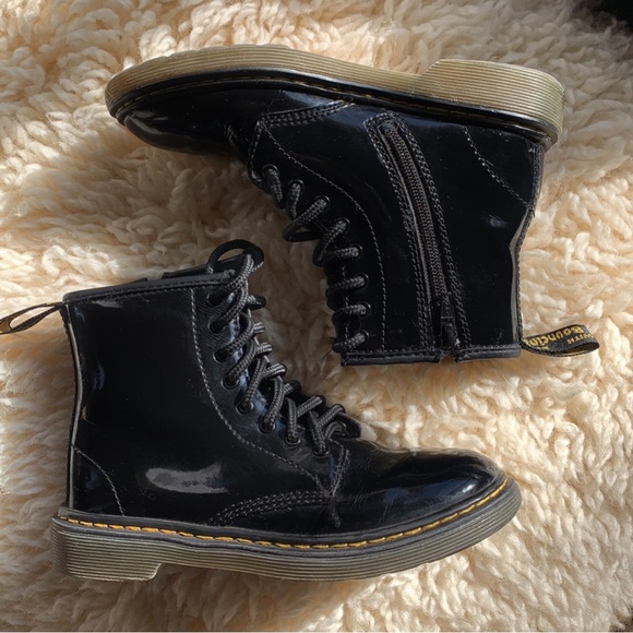 Dr. Martens Patent Leather Lace Up Boot - Picture 1 of 6
